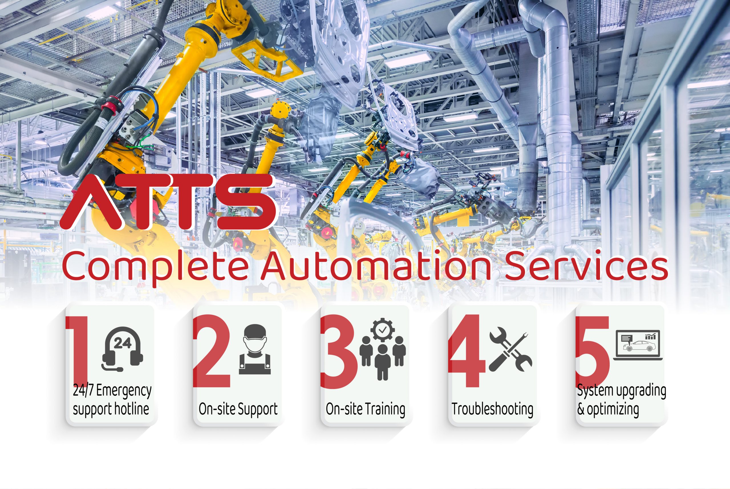 ATTS provides complete automation services for manufacturers to optimize their production lines.