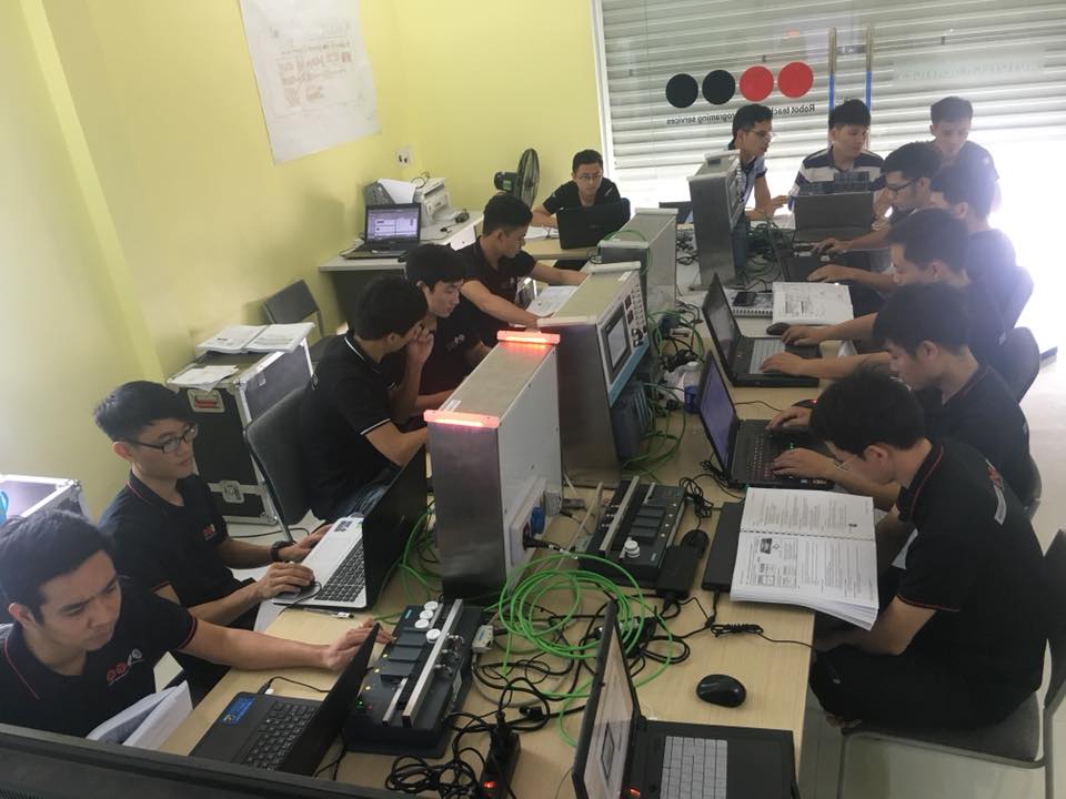 A PLC training session at ATTS Vietnam