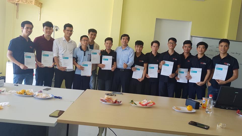 ATTS Vietnam engineers received the certificate of Siemens PLC training completion