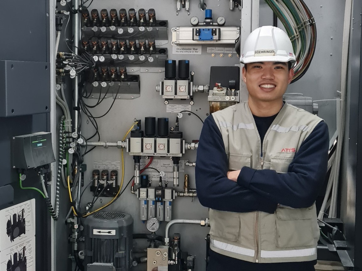 An electrical engineer of ATTS Vietnam
